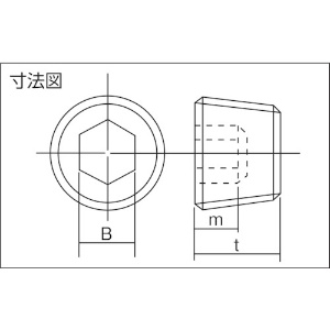 TRUSCO テーパー沈みプラグ(SP4)黒染め サイズPT3/8 ステンレス 6個入 テーパー沈みプラグ(SP4)黒染め サイズPT3/8 ステンレス 6個入 B84-0318 画像2