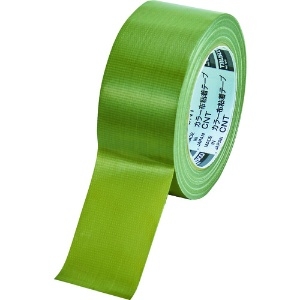 TRUSCO カラー布粘着テープ 幅50mm長さ25m オリーブドラブ CNT-5025-OD