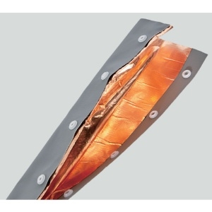TRUSCO 銅箔シールドチューブ ホックタイプ 40Φ 長さ5m 銅箔シールドチューブ ホックタイプ 40Φ 長さ5m CPFH40-5