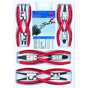 KNIPEX 002004V01 8本組 スナップリングプライヤー 002004V01