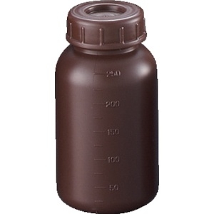 サンプラ PE広口遮光瓶 250ml (100個入) PE広口遮光瓶 250ml (100個入) 02911C