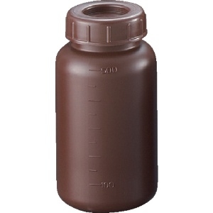 サンプラ PE広口遮光瓶 500ml (100個入) 02912C