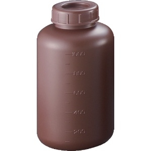 サンプラ PE広口遮光瓶 1L (50個入) 02913C