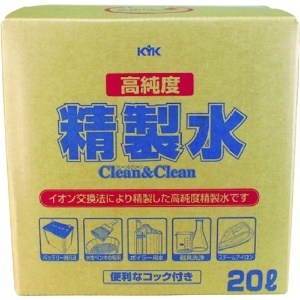 KYK 高純度精製水 クリーン&クリーン 20L 高純度精製水 クリーン&クリーン 20L 05-200