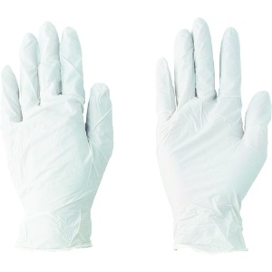 川西 ニトリル使いきり手袋  (100枚入) Lサイズ ホワイト 2044W-L