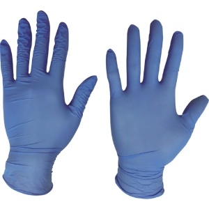 川西 ニトリル使いきり手袋粉無250枚入ブルーLサイズ 2060BL-L