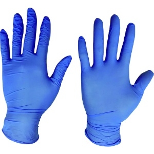 川西 ニトリル使いきり手袋粉無250枚入ブルーSSサイズ 2060BL-SS