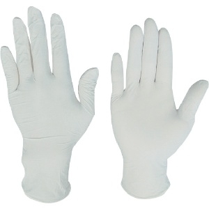 川西 ニトリル使いきり手袋粉無250枚入ホワイトLサイズ 2060W-L
