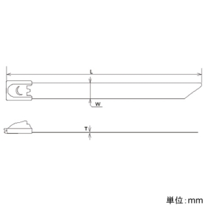 デンカエレクトロン ステンレスバンド 200mm×50本入 ステンレスバンド 200mm×50本入 DKST-20046-316 画像2