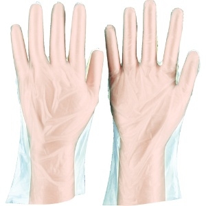 TRUSCO ポリオレフィン製使い捨て手袋 Mサイズ (20枚入) ポリオレフィン製使い捨て手袋 Mサイズ (20枚入) DPM-1834