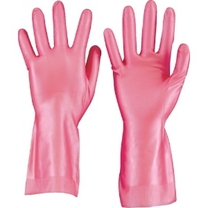 TRUSCO 天然ゴム手袋 中厚手タイプ ピンク Mサイズ 天然ゴム手袋 中厚手タイプ ピンク Mサイズ DPM-5494-P-M