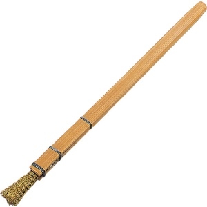 TRUSCO 筆型ブラシ 竹柄 真鍮 線径0.18mm FB-3