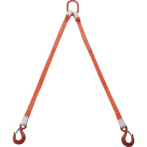 TRUSCO 2本吊ベルトスリングセット 25mm幅X1m 吊り角度60°時荷重0.86t(最大使用荷重1t) G25-2P10