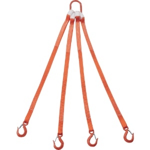 TRUSCO 4本吊ベルトスリングセット 25mm幅X1m 吊り角度60°時荷重0.86t(最大使用荷重1t) 4本吊ベルトスリングセット 25mm幅X1m 吊り角度60°時荷重0.86t(最大使用荷重1t) G25-4P10-0.86