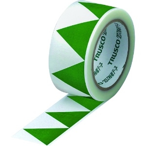 TRUSCO ギザギザクロステープ 50mm×25m 白緑 ギザギザクロステープ 50mm×25m 白緑 GZC-5025WG