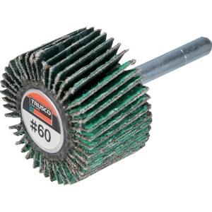 TRUSCO 超研削フラップホイール 外径40X幅25X軸径6 #Z60 5個入 HF4025Z-60