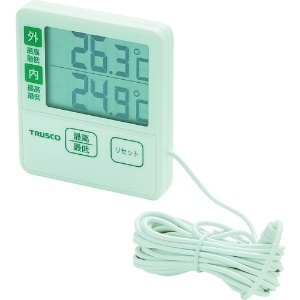 TRUSCO 屋内屋外温度計 屋内屋外温度計 IOT-2070