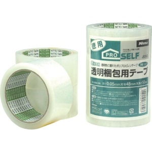ニトムズ 透明梱包用テープ PK3500 (3巻入) J6250