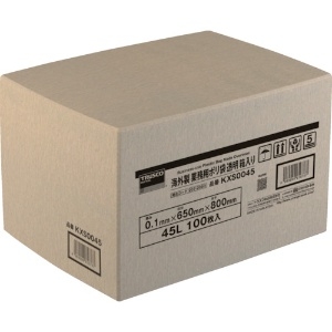 TRUSCO 海外製 業務用ポリ袋 透明・箱入 0.1×70L 100枚入 海外製 業務用ポリ袋 透明・箱入 0.1×70L 100枚入 KXS0070