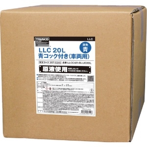 TRUSCO LLC 20L 青 コック付き(車両用) LLC 20L 青 コック付き(車両用) LLCCAR-BLUE20L