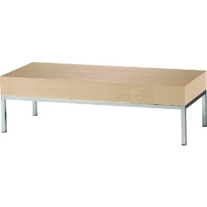 TRUSCO 木製テーブル ステンレス脚 天板ナチュラル 木製テーブル ステンレス脚 天板ナチュラル MAV1210-NA