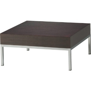 TRUSCO 木製サイドテーブル ステンレス脚 天板ダークブラウン 木製サイドテーブル ステンレス脚 天板ダークブラウン MAV810-DBR
