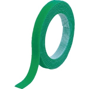 TRUSCO マジックバンド[[R下]]結束テープ両面 幅10mmX長さ10m緑 マジックバンド[[R下]]結束テープ両面 幅10mmX長さ10m緑 MKT-10100-GN