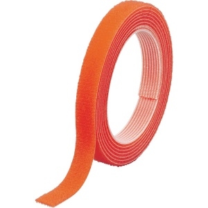 TRUSCO マジックバンド[[R下]]結束テープ両面幅10mm長さ10mオレンジ MKT-10100-OR