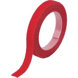TRUSCO マジックバンド[[R下]]結束テープ両面 幅10mmX長さ10m赤 マジックバンド[[R下]]結束テープ両面 幅10mmX長さ10m赤 MKT-10100-R