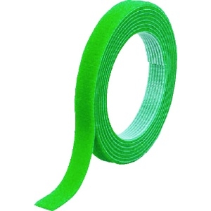 TRUSCO マジックバンド[[R下]]結束テープ両面幅10mmX長さ1.5m緑 MKT-1015-GN