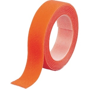 TRUSCO マジックバンド[[R下]]結束テープ両面幅20mm長さ1.5mオレンジ MKT-2015-OR