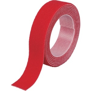TRUSCO マジックバンド[[R下]]結束テープ両面 幅20mm長さ1.5m赤 MKT-2015-R