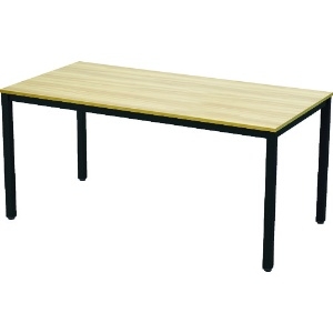 TRUSCO ミーティングテーブル W1500xD750 ナチュラル天板X黒脚 ミーティングテーブル W1500xD750 ナチュラル天板X黒脚 MT1575NA-BK