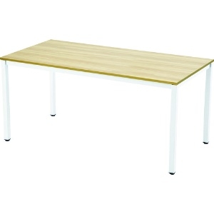 TRUSCO ミーティングテーブル W1500xD750 ナチュラル天板X白脚 ミーティングテーブル W1500xD750 ナチュラル天板X白脚 MT1575NA-W