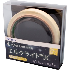 日東エルマテ 高輝度蓄光テープ JIS-JC級 0.3mm×12mm×5m グリーン 高輝度蓄光テープ JIS-JC級 0.3mm×12mm×5m グリーン NB-1205C