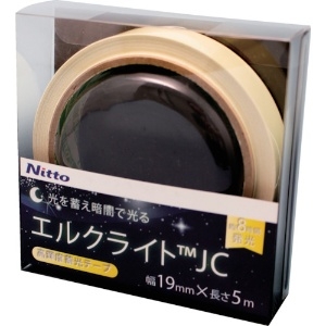 日東エルマテ 高輝度蓄光テープ JIS-JC級 0.3mm×19mm×5m グリーン 高輝度蓄光テープ JIS-JC級 0.3mm×19mm×5m グリーン NB-1905C