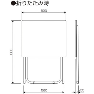 ナカバヤシ 折りたたみデスク 折りたたみデスク NFD-6050-DM 画像3