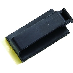 TRUSCO 省スペース用ワンタッチケーブル固定クリップ 粘着テープ 結束径18mm 10個入 OSC18-10