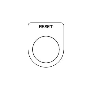 TRUSCO スイッチ銘板 RESET 黒 φ22.5(5枚入り) スイッチ銘板 RESET 黒 φ22.5(5枚入り) P22-37-5P