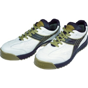 ディアドラ 【生産完了品】DIADORA 安全作業靴 ピーコック 白/黒 24.5cm PC12-245
