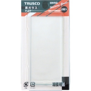 TRUSCO 溶接用素ガラス パック (1Pk(袋)=2枚入) 溶接用素ガラス パック (1Pk(袋)=2枚入) P-GT