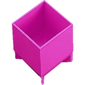 TRUSCO 樹脂BOX Aサイズ 50X50X55 (4個入) PT-A4