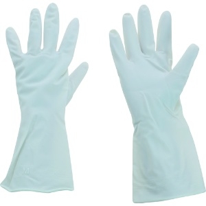 TRUSCO 塩化ビニール手袋薄手 ホワイト M PVCTG025-M