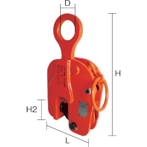 日本クランプ 縦つり専用クランプ 2.0t 縦つり専用クランプ 2.0t R-2 画像2