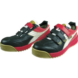 ディアドラ 【生産完了品】DIADORA 安全作業靴 ロビン 黒/白/赤 24.0cm RB213-240