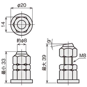 ニューストロング 小豆ジャッキ(フラットタイプ) 小豆ジャッキ(フラットタイプ) S-50SS-F 画像2