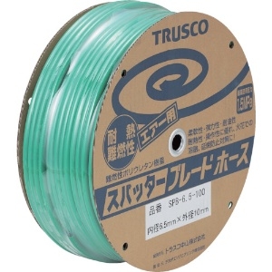 TRUSCO スパッタブレードチューブ 8.5X12.5mm 100m ドラム巻 スパッタブレードチューブ 8.5X12.5mm 100m ドラム巻 SPB-8.5-100