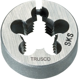 TRUSCO 丸ダイス 25径 ユニファイねじ 1/2UNC13 (SKS) T25D-1/2UNC13