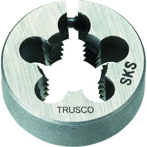 TRUSCO 丸ダイス 25径 ユニファイねじ 1/4UNC20 (SKS) T25D-1/4UNC20