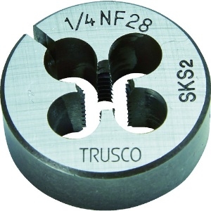 TRUSCO 丸ダイス 25径 ユニファイねじ 1/4UNF28 (SKS) 丸ダイス 25径 ユニファイねじ 1/4UNF28 (SKS) T25D-1/4UNF28